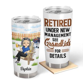 Retired Under New Management Custom Tumbler - Gift - Thegiftio UK