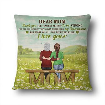Dear Mom Thank You For Teaching Me Custom Pillow - Gift - Thegiftio UK