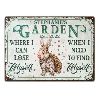 Floral Art Where I Can Lose Myself Custom Metal Sign - Gift - Thegiftio UK