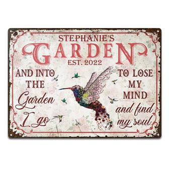 Pink Floral Art Where I Can Lose Myself Custom Metal Sign - Thegiftio UK