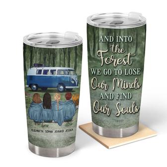 Camping Best Friends Into The Forest Custom Tumbler - Thegiftio UK