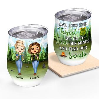 Camping Best Friends And Into The Forest We Go To Custom - Thegiftio UK