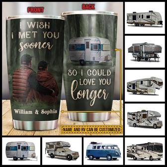 Camping Couple I Met You Sooner Custom Tumbler - Gift - Thegiftio UK