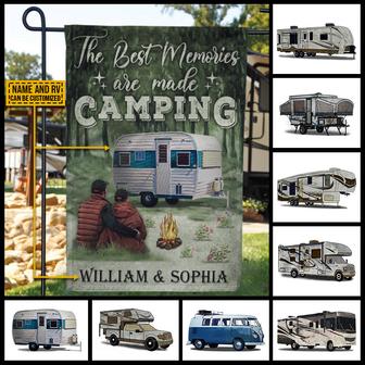 Camping Memories Are Made Custom Flag - Anniversary Gift - Thegiftio UK