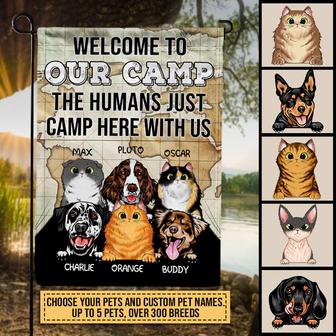 Welcome To Our Camp Personalized Flag - Gift for Campers - Thegiftio UK