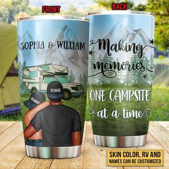 Camping Couple Making Memories Custom Tumbler - Gift - Thegiftio UK