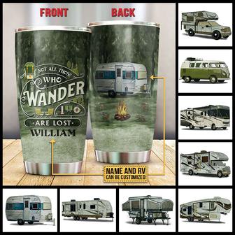 Camping Wander Are Lost Custom Tumbler - Gift for Campers - Thegiftio UK