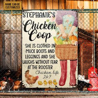 Chicken She Clothed Custom Metal Sign - Gift for Farmers - Thegiftio UK