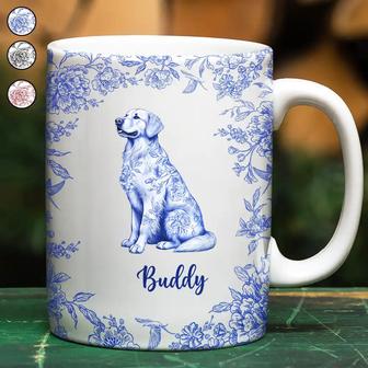 Chinoiserie Toile Dog Custom Mug - Gift for Dog Lovers - Thegiftio UK