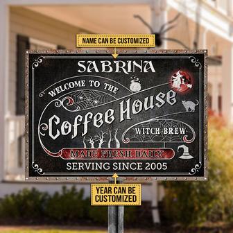 Coffee House Witch Brew Custom Metal Sign - Gift for Witches - Thegiftio UK