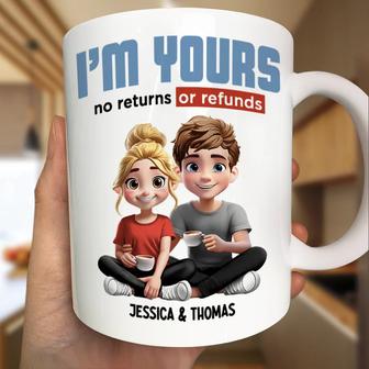 Couple I'm Yours No Returns Custom Mug - Gift for Couples - Thegiftio UK