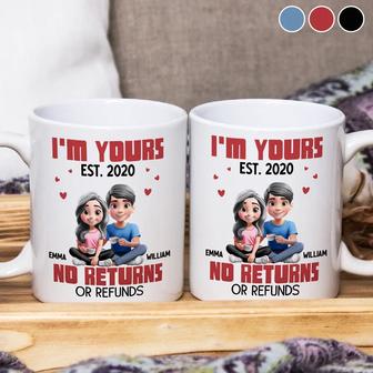 Couple I'm Yours No Returns Custom Mug - Gift for Couples - Thegiftio UK