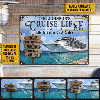 Cruise Life Is Better Personalized Metal Sign - Family Gift - Thegiftio UK