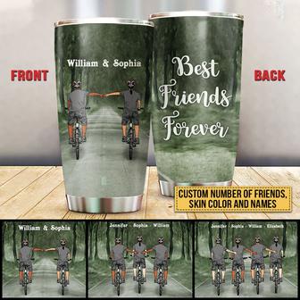 Cycling Bestie Best Friends Forever Custom Tumbler - Thegiftio UK