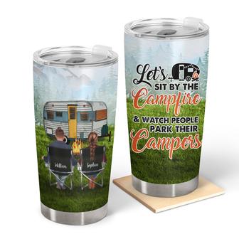 Let Sit By The Campfire Personalized Tumbler - Camper Gift - Thegiftio UK