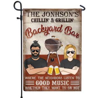 Where The Neighbors Listen Good Music Custom Flag - Gift - Thegiftio UK