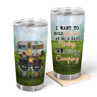 I Want To Hold Your Hand Custom Tumbler - Gift for Couples - Thegiftio UK
