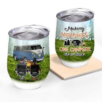 Camping Partner For Life Custom Wine Tumbler - Thegiftio UK