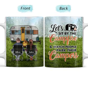 Let's Sit By The Campfire Custom Mug - Camping Lovers Gift - Thegiftio UK
