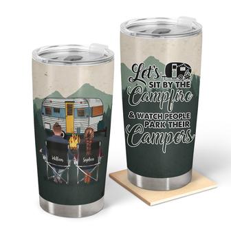 Let's Sit By The Campfire Personalized Tumbler - Thegiftio UK
