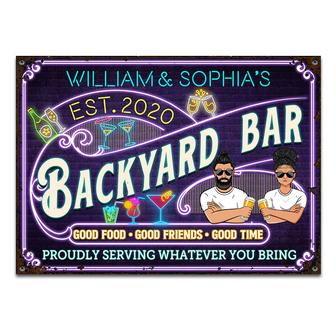 Proudly Serving Whatever Personalized Metal Sign - BBQ Gift - Thegiftio UK