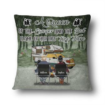 Home Is Where We Park It Custom Pillow - Gift for Couples - Thegiftio UK