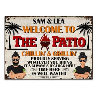 Proudly Serving Whatever Personalized Metal Sign - Gift - Thegiftio UK