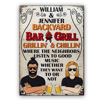 The Neighbors Listen To Good Music Personalized Metal Sign - Thegiftio UK