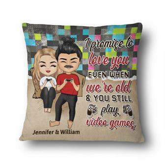 Annoying Each Other Custom Pillow - Gift for Gaming Couple - Thegiftio UK