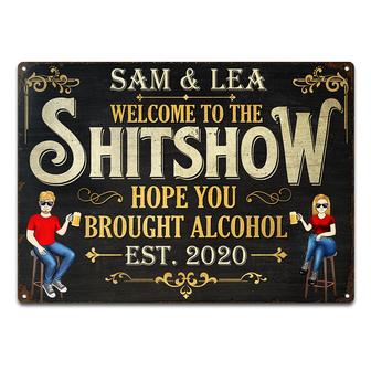 Hope You Brought Personalized Metal Sign - Gift for Couples - Thegiftio UK