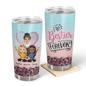 Besties Forever Personalized Tumbler - Gift for Besties - Thegiftio UK