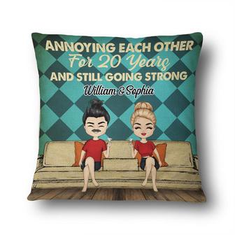 Annoying Each Other For Years Personalized Pillow - Thegiftio UK