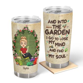 And Into The Garden Personalized Tumbler - Gardeners Gift - Thegiftio UK