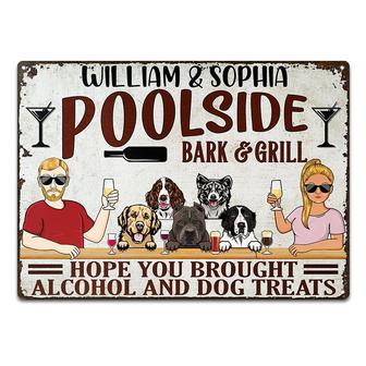 Hope You Brought Alcohol Custom Metal Sign - Dog Dad Gift - Thegiftio UK
