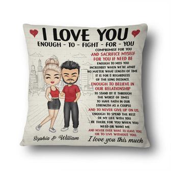 Enough To Meet You Personalized Pillow - Gift for Couples - Thegiftio UK