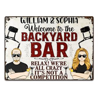 Relax We're All Crazy Personalized Sign - Gift for Family - Thegiftio UK