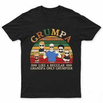 Grumpa Like A Regular Custom T-Shirt - Gift for Grandpas - Thegiftio UK