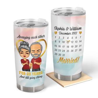 Annoying Each Other And Still Going Strong Custom Tumbler - Thegiftio UK