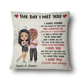 The Day I Met You I Have Found Custom Pillow - Couple Gift - Thegiftio UK