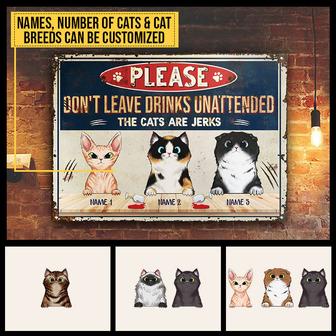 Don't Leave Drinks Unattended Custom Metal Sign - Thegiftio UK