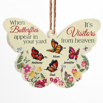 A Butterfly A Visitor From Heaven Personalized Ornament - Thegiftio UK