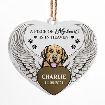 A Piece Of My Heart Is In Heaven Custom Ornament - Gift - Thegiftio UK