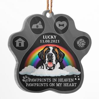 Pawprints In Heaven Personalized Ornament - Memorial Gift - Thegiftio UK