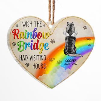 I Wish The Rainbow Bridge Custom Ornament - Memorial Gift - Thegiftio UK