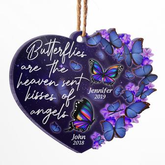 Butterflies Are Heaven Sent Kisses Personalized Ornament - Thegiftio UK