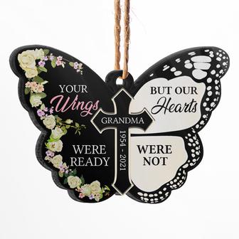 Your Wings We're Ready Personalized Ornament - Memorial Gift - Thegiftio UK