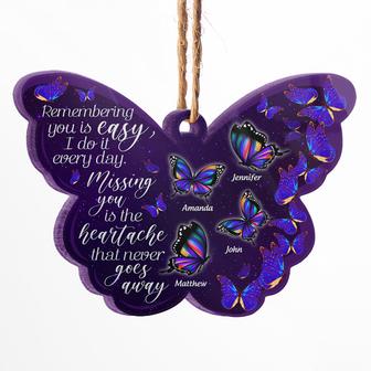 Butterfly Missing You Personalized Ornament - Memorial Gift - Thegiftio UK