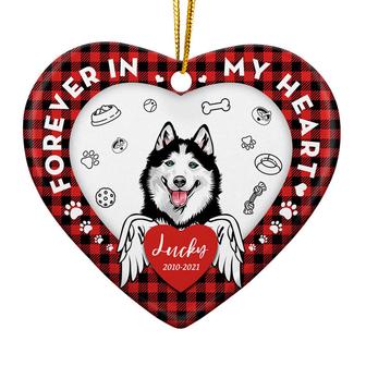 Forever In My Heart Personalized Ornament - Memorial Gift - Thegiftio UK