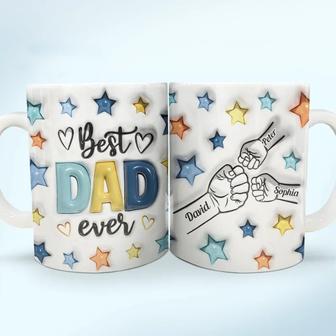 Best Dad Ever Fist Bump Custom Mug - Gift for Father - Thegiftio UK