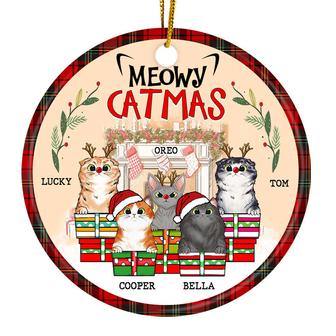 Meowy Catmas Personalized Ornament - Gift for Cat Lovers - Thegiftio UK